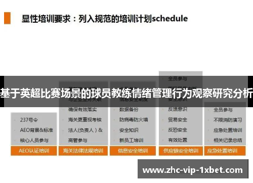 基于英超比赛场景的球员教练情绪管理行为观察研究分析